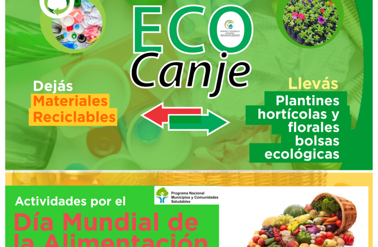 Nueva jornada del Eco canje y actividades por el día de la alimentación