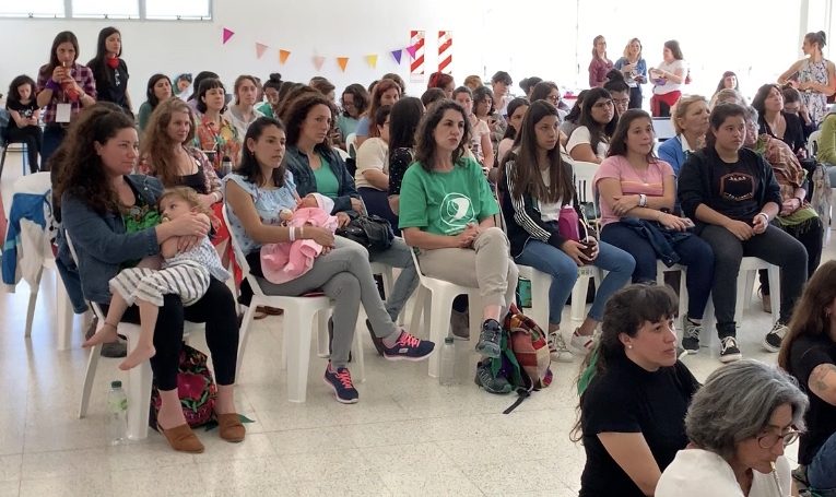 La candidata a diputada nacional por el MST, Nadia Burgos estuvo presente en el Encuento de mujeres en Basavilbaso