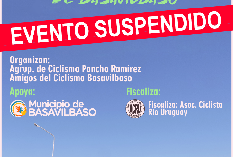 Se suspende la competencia de ciclismo 100KM de Basavilbaso