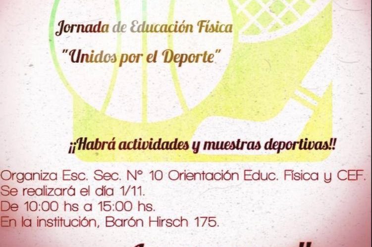 Se realizará una jornada deportiva en la Escuela Secundaria N°10 de Basavilbaso