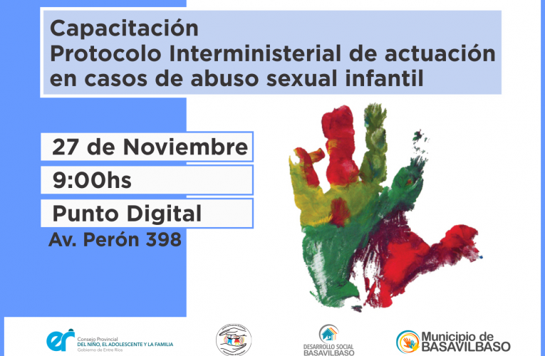 Capacitación: Protocolo Interministerial de actuación en casos de abuso sexual infantil