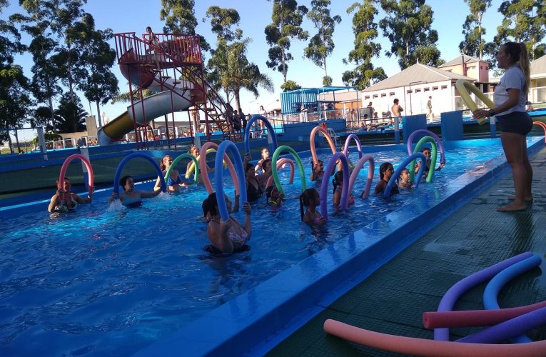 Clases de aquagym en el Polideportivo de Basavilbaso