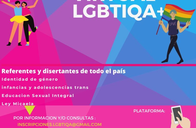 Durante junio se realizarán Encuentros virtuales LGBTIQA+