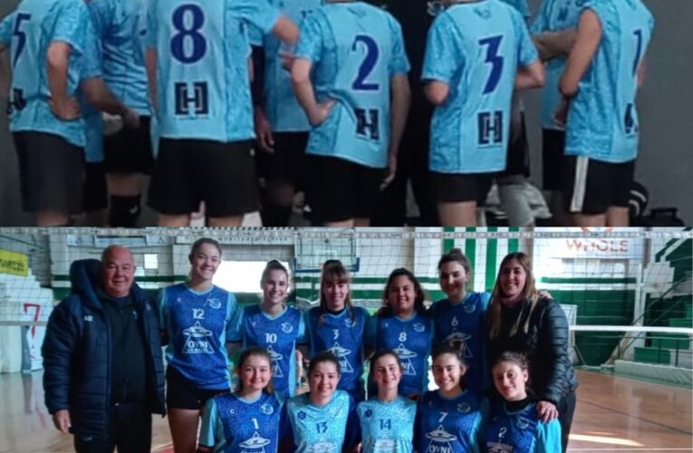 Gran papel de los equipos femenino y masculino Sub 18 de la Escuela Municipal Basso Vóley