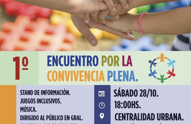 Desde la flamante Coordinación de Discapacidad Municipal invitan al 1º encuentro por la convivencia plena