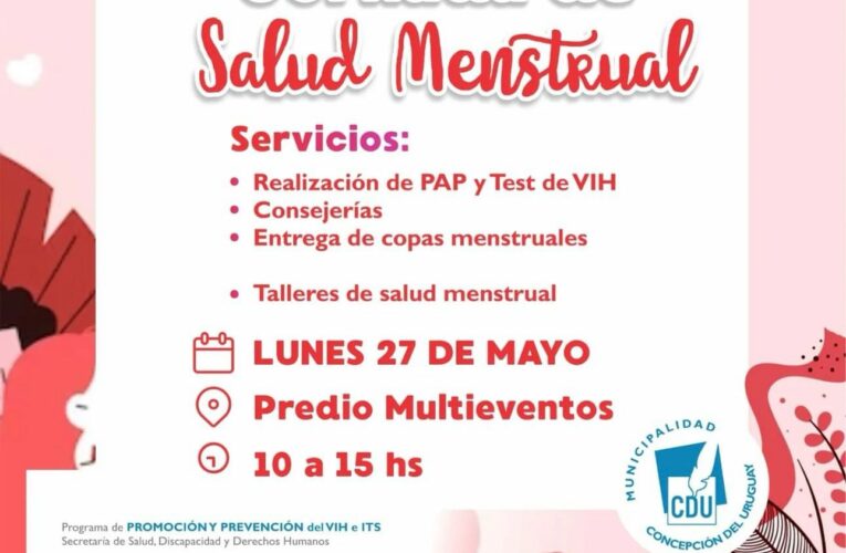 Se realizó en el Predio Multieventos de Concepción del Uruguay una Jornada sobre Salud Menstrual