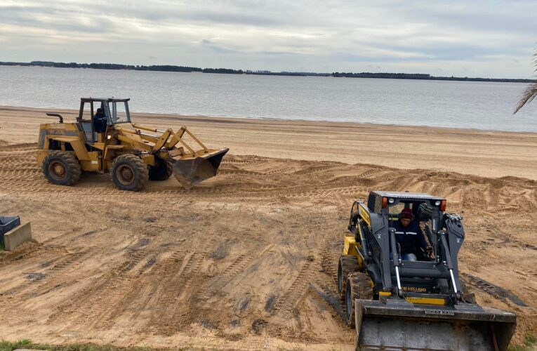 El Municipio de Concepción del Uruguay prepara las playas para la temporada veraniega