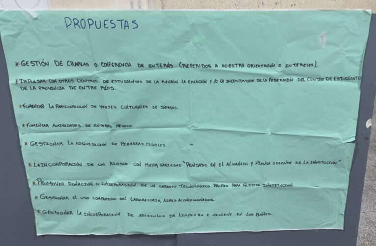 Elecciones para el Centro de Estudiantes de la ESJA N°13: candidatos Lista 2