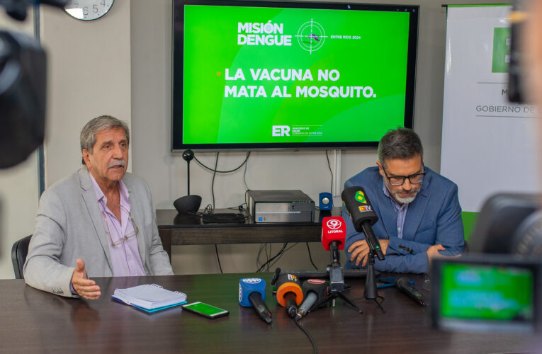 Salud brindó precisiones sobre el plan de vacunación contra el dengue en la provincia