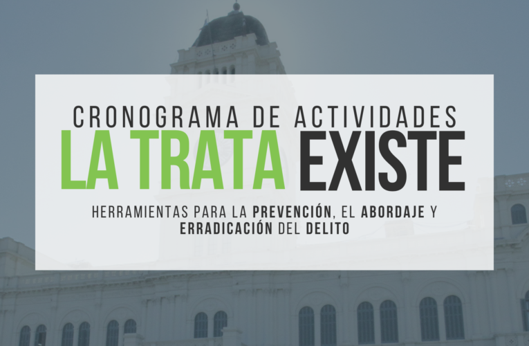 Se desarrollará una agenda de actividades en el mes de lucha contra la Trata de Personas