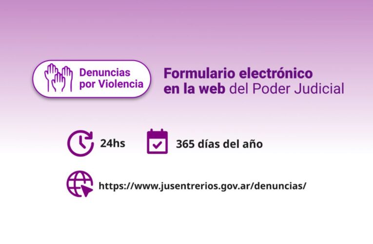 Violencia familiar, de género, LGTB y contra la mujer: Denuncias on line en la web del Poder Judicial